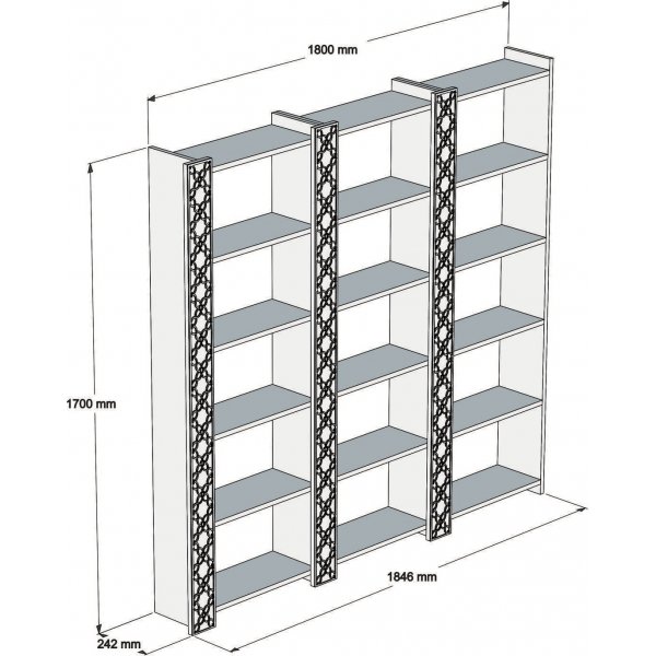 Miesta kirjahylly - p�hkin�/kerma