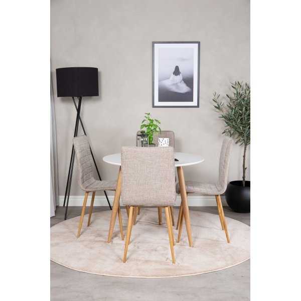 Sirocco Luxury ruokatuoli - vaaleanharmaa Sirocco Luxury ruokatuoli - vaaleanharmaa