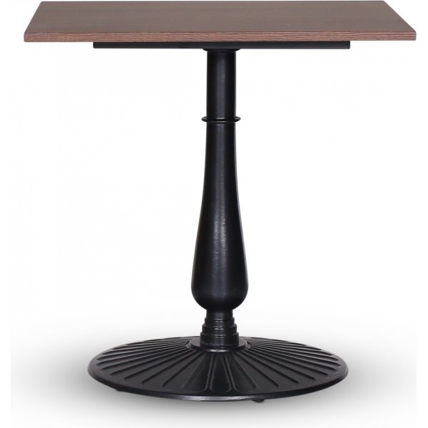 Mystery pöytä 75x75 cm - Lehtimusta pohja/tumma puujäljitelmä Mystery pöytä 75x75 cm - Lehtimusta pohja/tumma puujäljitelmä