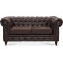 Kahden istuttava Chesterfield Cambridge -sohva - Vintage-kangas