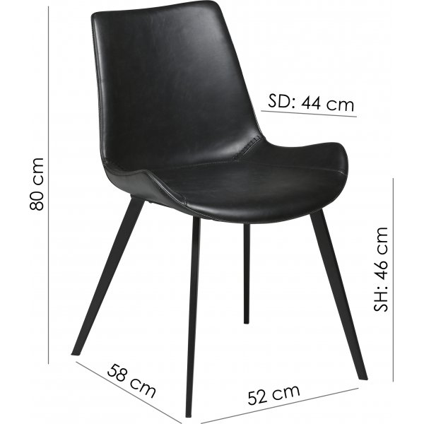 Hype ruokapöydän tuoli - ruskea PU Hype ruokapöydän tuoli - ruskea PU