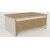 Sion sohvapyt 90 x 60 cm - Beige/kulta/phkin