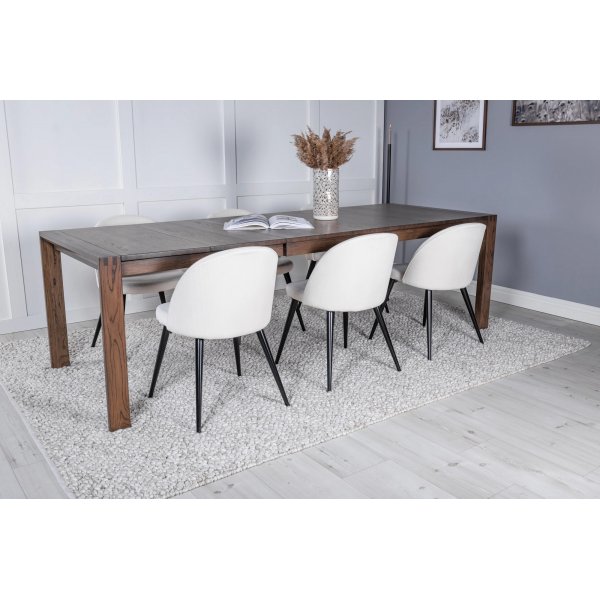 Linnan jatkopöytä 170-250 cm - Tumma tammi Linnan jatkopöytä 170-250 cm - Tumma tammi