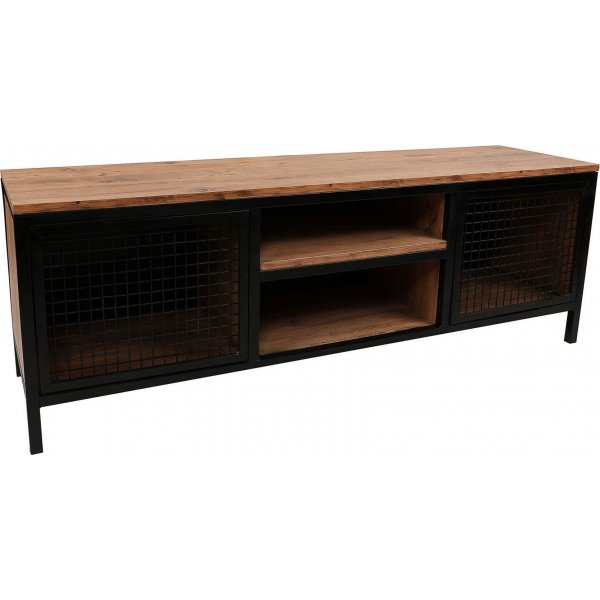 Zeno mediapenkki - mänty/musta Zeno mediapenkki - mänty/musta