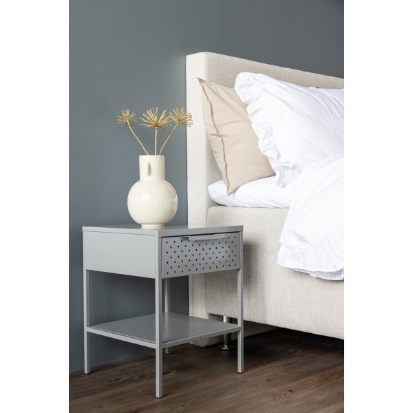 Sacramento yöpöytä - vaaleanharmaa Sacramento yöpöytä - vaaleanharmaa