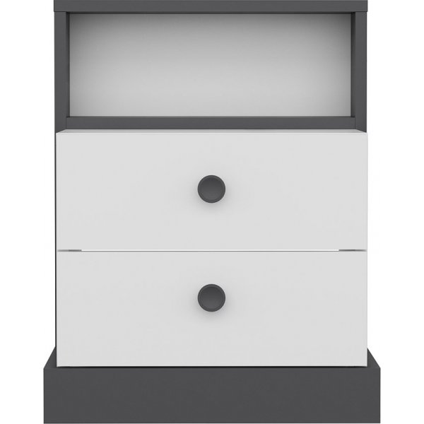 Life-yöpöytä - antrasiitti/valkoinen Life-yöpöytä - antrasiitti/valkoinen