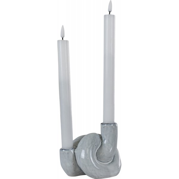 House Nordic kynttil�njalka 3 - Kirjava valkoinen