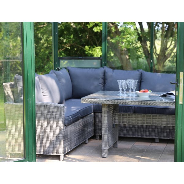 Ylellinen Göteborg-terassikalusteiden ryhmä, pöytä mukana - keinorottinki + Huonekalujen jalat Ylellinen Göteborg-terassikalusteiden ryhmä, pöytä mukana - keinorottinki + Huonekalujen jalat