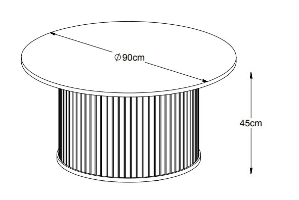 Mood pyöreä sohvapöytä savustettua tammea Ø90 cm Mood pyöreä sohvapöytä savustettua tammea Ø90 cm