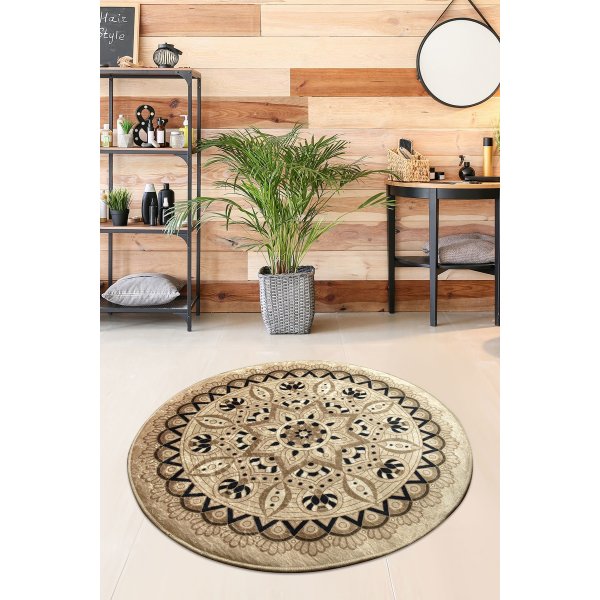 Mandala kylpyhuonematto - beige Mandala kylpyhuonematto - beige
