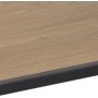 Seaford tikkaat hylly 77x138 cm - tammi/musta