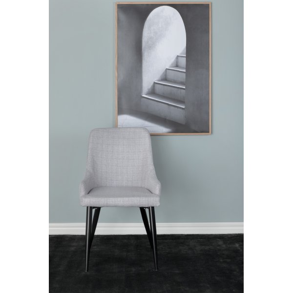 Paradis ruokatuoli - Vaaleanharmaa/musta Paradis ruokatuoli - Vaaleanharmaa/musta