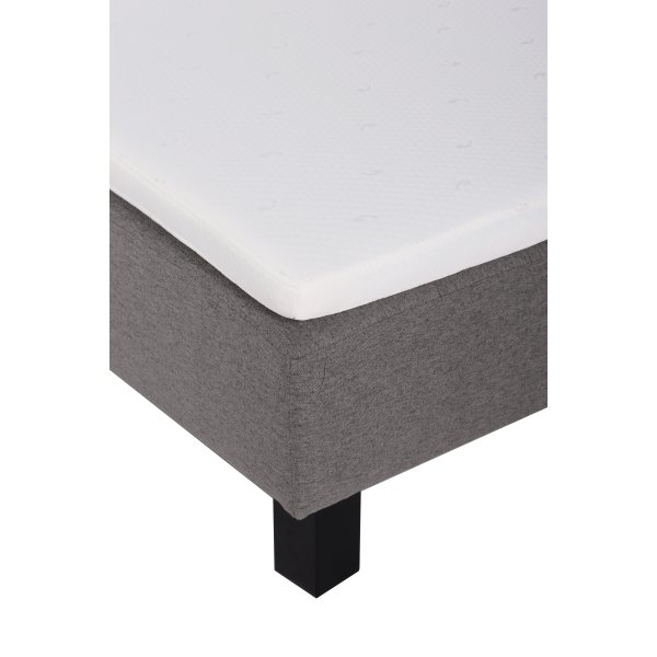 T�ydellinen s�nky 90x200 cm harmaa - Yhden hengen s�nky patjalla ja s�ngynjaloilla