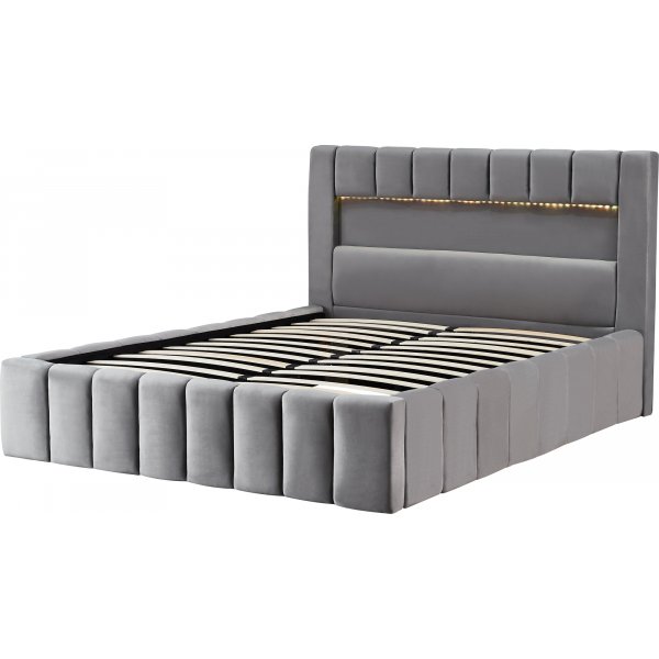 Sängynrunko LED-valaistuksella 180x200 cm + Huonekalujen jalat Sängynrunko LED-valaistuksella 180x200 cm + Huonekalujen jalat