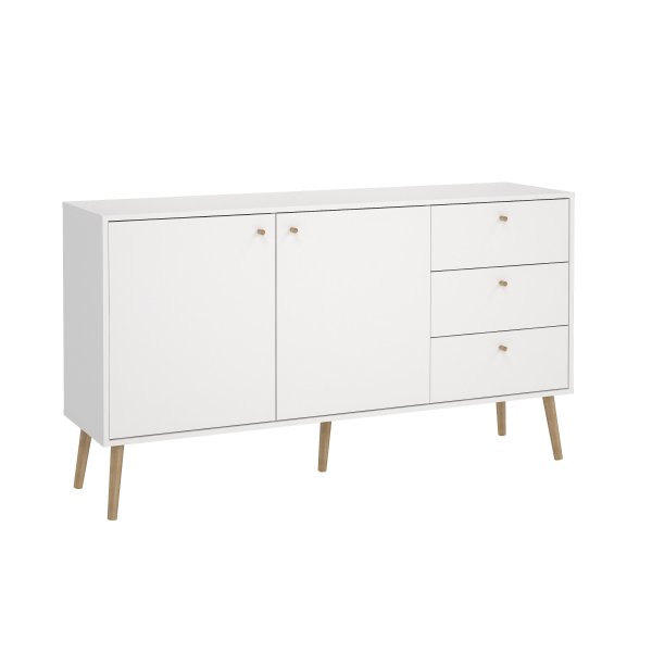 Senkki Bodo | 2 ovea ja 3 laatikkoa | Valkoinen