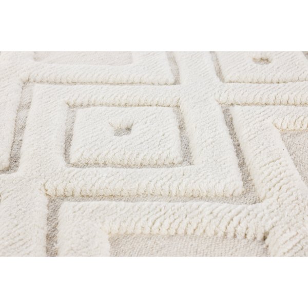 Dahlia-villamatto - Valkoinen Dahlia-villamatto - Valkoinen