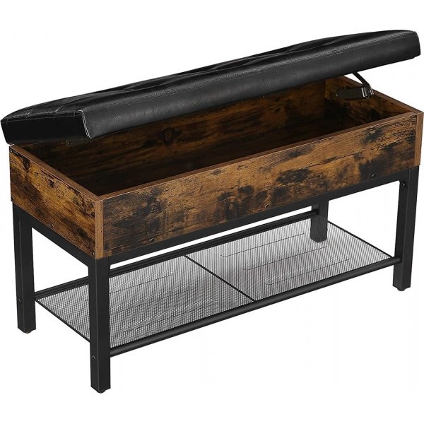 Tomas eteisen penkki 70 cm - Ruskea/musta