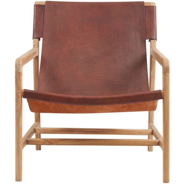 Charleston nojatuoli - teak/mocca