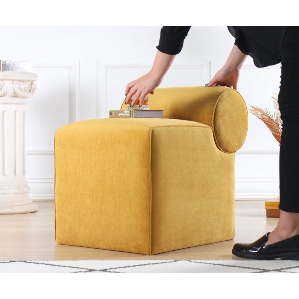 Linburg-pouf - keltainen Linburg-pouf - keltainen