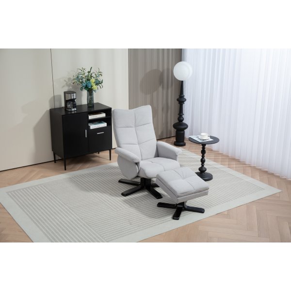 Säädettävä nojatuoli jalkarahilla + Huonekalujen jalat Säädettävä nojatuoli jalkarahilla + Huonekalujen jalat