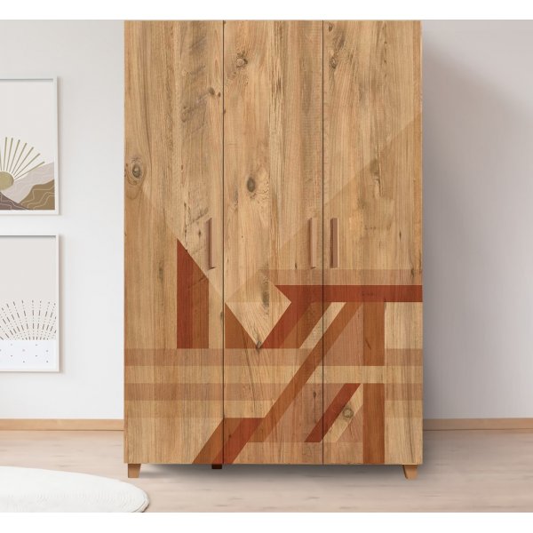 Leva Flow vaatekaappi - mänty Leva Flow vaatekaappi - mänty