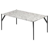 Terrazzo sohvapöytä 110x60 cm - Cosmo Terrazzo & AIR-runko musta metalli