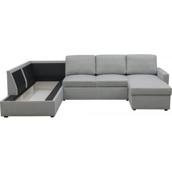 Trn U-sohva vuodesohva - Oikea + Huonekalujen tekstiilien puhdistus