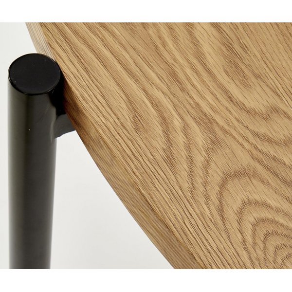 Tanzi- ruokapöytä - 120cm halkaisija - Tammi / Musta Tanzi- ruokapöytä - 120cm halkaisija - Tammi / Musta