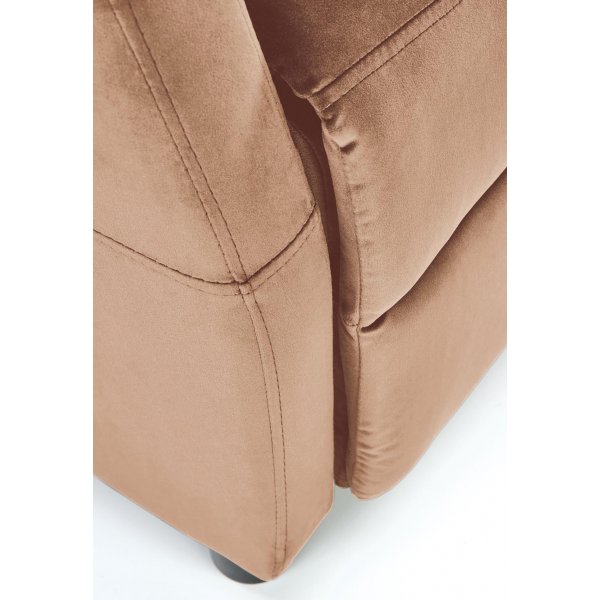 Gunvor lepotuoli beigeä samettia Gunvor lepotuoli beigeä samettia