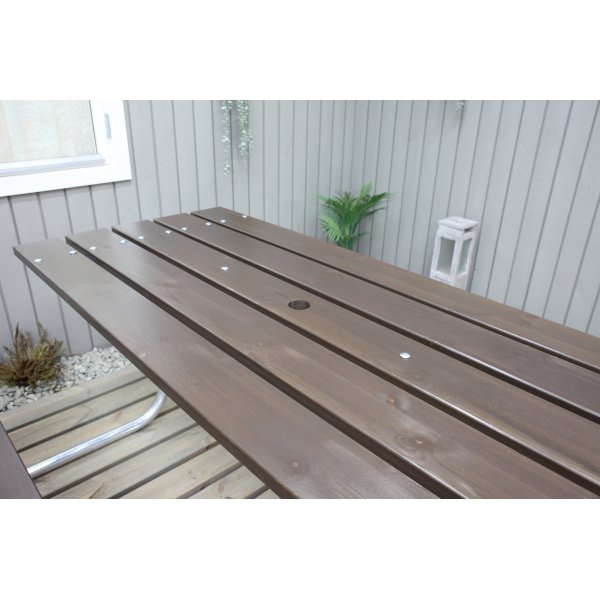 Vakaa penkkisetti ilman selkänojaa - ruskea Vakaa penkkisetti ilman selkänojaa - ruskea