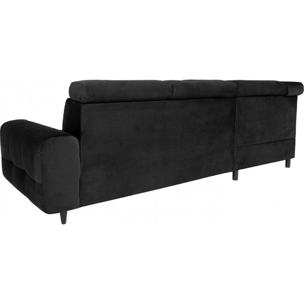 Matras kulmasohva, avoin p�� vasen - musta