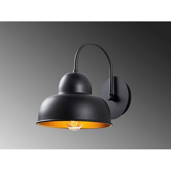 Bergamo seinävalaisin - musta Bergamo seinävalaisin - musta