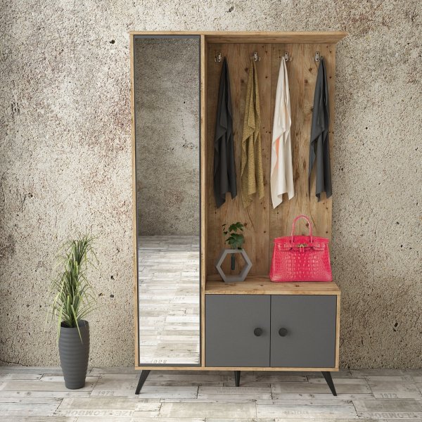 Vilamon aulakalusteet - Mänty/antrasiitti Vilamon aulakalusteet - Mänty/antrasiitti