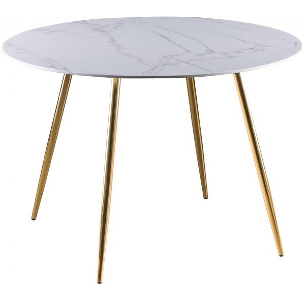 Deco ruokailuryhmä 110 cm pyöreä pöytä + 4 kpl Art tuoleja harmaa sametti / Messinki Deco ruokailuryhmä 110 cm pyöreä pöytä + 4 kpl Art tuoleja harmaa sametti / Messinki