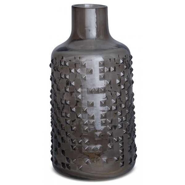 Circle-maljakko k. 30 cm - Harmaasvy