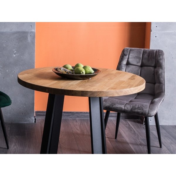 Vasco ruokapöytä Ø80 cm - Tammilaminaatti Vasco ruokapöytä Ø80 cm - Tammilaminaatti