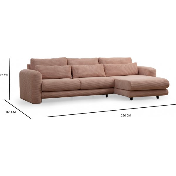 Suzy sohva - vaaleanpunainen Suzy sohva - vaaleanpunainen