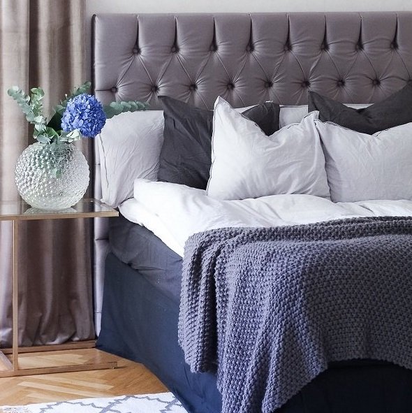 Nord-sängynpääty napeilla - Valinnainen koko / väri Nord-sängynpääty napeilla - Valinnainen koko / väri