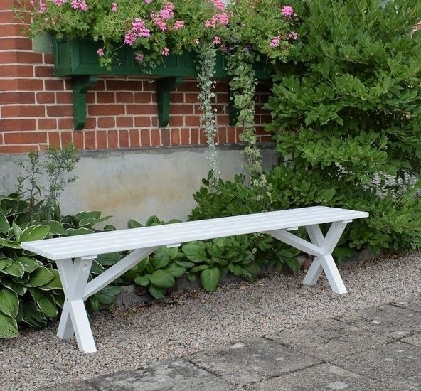 Scottsdale penkki 180 cm - Valkoinen Scottsdale penkki 180 cm - Valkoinen