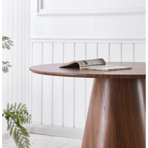 Moi pyöreä ruokapöytä Ø100 cm - Tummanruskea Moi pyöreä ruokapöytä Ø100 cm - Tummanruskea