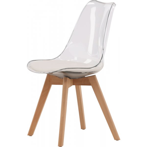 Edvin ruokapydn tuoli - Valkoinen/koivu