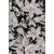 Domani Flower litte kudottu matto Musta - 160 x 230 cm