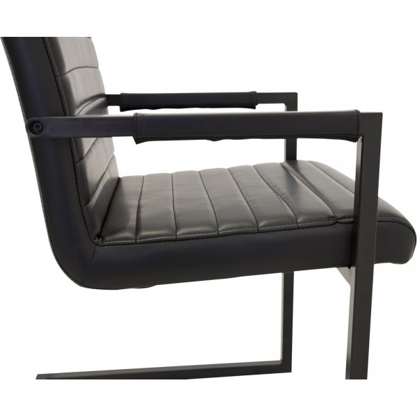 Fortina tuoli ksinojilla - Musta PU