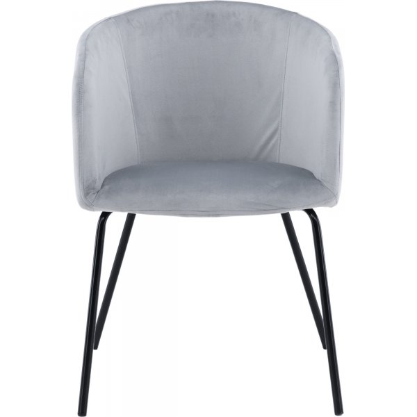 Tuoli vaaleanharmaata samettia Tuoli vaaleanharmaata samettia