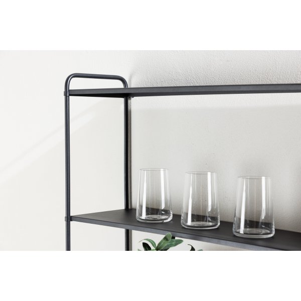 Lyon seinhylly 63 x 122 cm - Musta