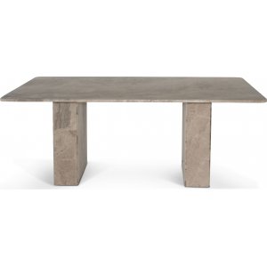 Tasainen ruokapöytä harmaa-beige marmori 200x100 cm Tasainen ruokapöytä harmaa-beige marmori 200x100 cm