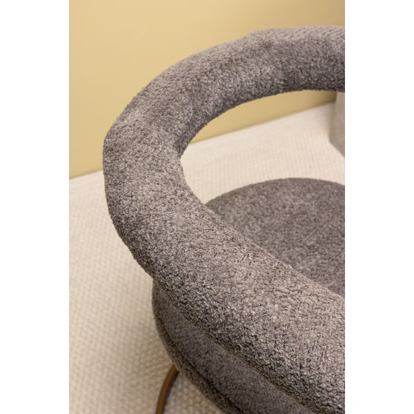 Aamuruokailutuoli - Ruskea boucle