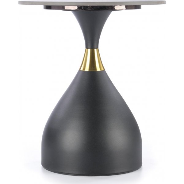 Scalita sohvapöytä Ø50 cm - Musta marmori/musta/kulta Scalita sohvapöytä Ø50 cm - Musta marmori/musta/kulta