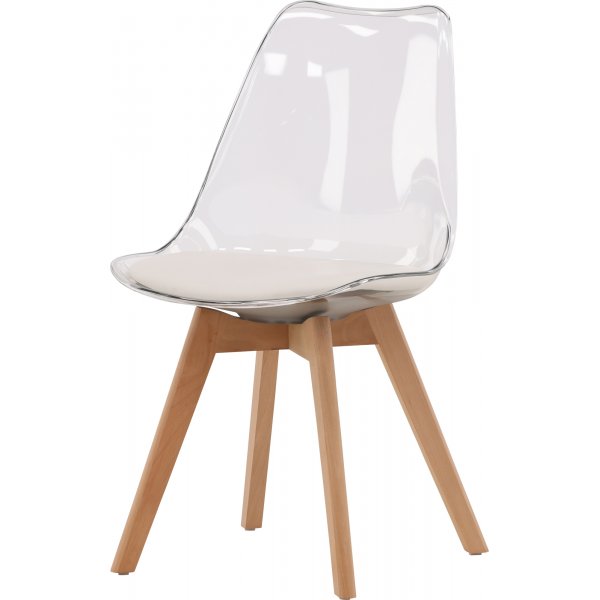 Edvin ruokapydn tuoli - Valkoinen/koivu