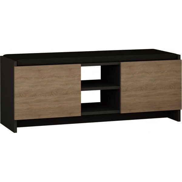 Zulla kenkäkaappi - Antrasiitti/sonomatammi Zulla kenkäkaappi - Antrasiitti/sonomatammi